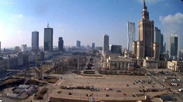 Square Defiled (Parades), Warsaw web Cam online