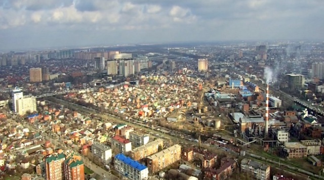 Panoramic webcam of Krasnodar. The Eastern direction.
