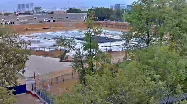 The reconstruction of the Dynamo stadium webcam online