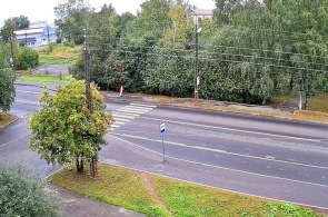 Pedestrian crossing on the street Sudostroitelnaya. Webcams Petrozavodsk