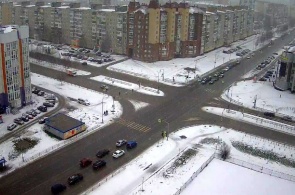 Web camera overlooking the intersection of Chapaev Streets - 60 years of October
