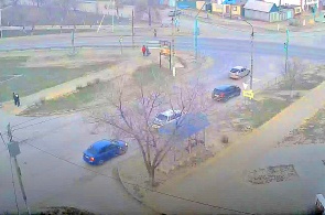 Crossroads of streets Magistralnaya - Moskovskaya. Webcams Volgograd