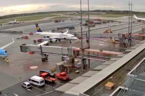 Hamburg airport in real time