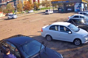 Parking at the self-service car wash. Tashkent webcams