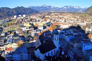 Panorama of the city. Webcams Kufstein