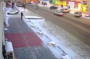 Lenin street. View from the city administration. Tulun webcams online