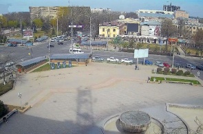 The intersection of prospect Chui and Yusup Abdrakhmanov street. Webcam Bishkek
