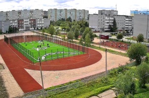 Gymnasium №1 stadium. Webcams Polyarnye Zori