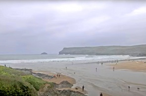 The Beach Is Crawling. Cornwall Webcams