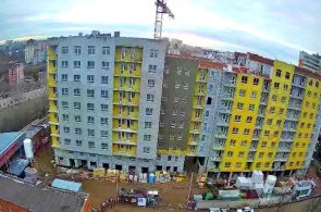 Construction of the house Yugozapad on the street. Elkina, 14. Webcams of Perm