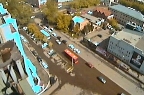 The Intersection Of The Railroad North. Krasnoyarsk webcam online