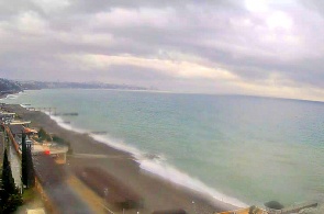 The beach of the health complex Dagomys. Webcams Sochi