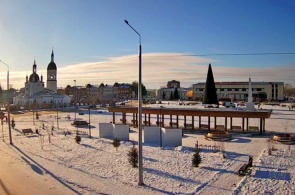 Korosteleva Square. Kansk webcams online