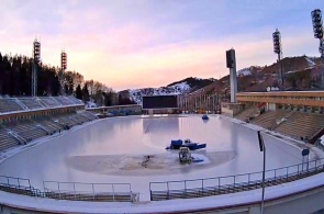 Skating rink Medeo web camera online