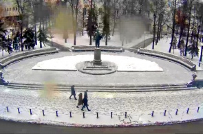 The monument to V. I. Ulyanov (Lenin) to the student. Webcams online Kazan