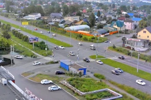 Crossroads of Chernoistochinskoye Highway and Brigadnaya Street. Webcams Nizhny Tagil