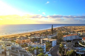 Playa del Ingles is a seaside resort on the southern shore of Gran Canaria