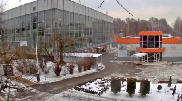ECC Sokolniki. Web camera in front of the Museum of calligraphy