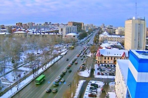 Tekuchesti Boulevard. Tyumen webcam online