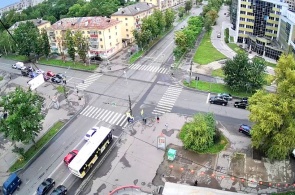 Crossroads of Herzen - Predtechenskaya streets. Webcams Vologda
