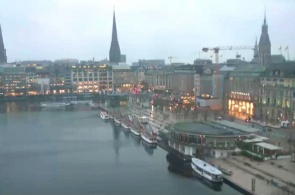 Hamburg panoramic web camera online.