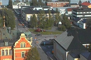 Overview of web camera online. Haparanda (Sweden) view to the South of the city.