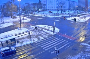 Crossroads of Politechnica and Wroblewskiego. Lodz webcams online