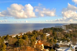 Panorama of the city of Jurmala in real-time