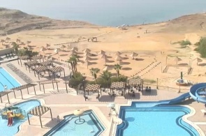The dead sea. The hotel Sweimeh Dead Sea Spa web camera online