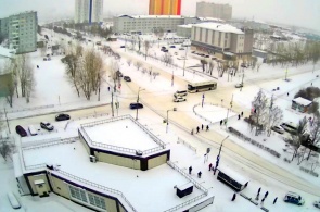 Crossroads of 60 years of formation of the USSR and Solnechny. Krasnoyarsk webcams