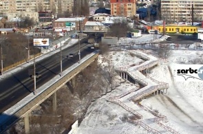The bridge across the ravine Gleboki. Saratov webcam online