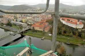 Panorama of the city. Webcams online děčín