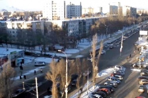 Webcam at the intersection Peremohy Avenue - Young Naturalists in Lipetsk