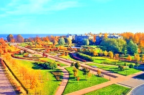 Park of the 300th anniversary. Lomonosov webcams