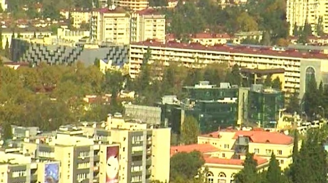 Panoramic webcam on the street Pervomayskaya. Sochi online