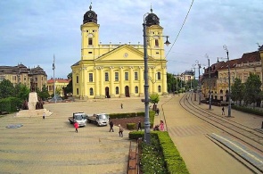 Most of the Reformed Church. Webcam Debrecen online