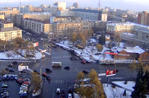 The intersection of thieves - Sony Curve. Chelyabinsk webcam online