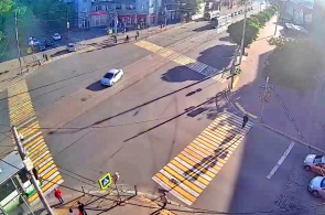 Crossroads of Chernyakhovsky and Proletarskaya streets. Webcams Kaliningrad