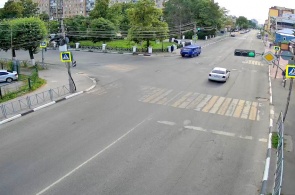 Crossroads of Seminarskaya - Sennaya streets. Webcams Ryazan