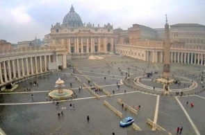 St. Peter's Basilica. Webcam Vatican city online
