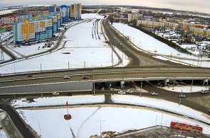 Crossroads of Krasnaya and Sevastopolskaya. Webcams Saransk