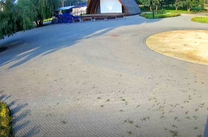 Fountain in the park. Webcams Kotovsk