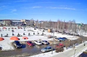 Central square. Angle 4. Mozhga webcams online