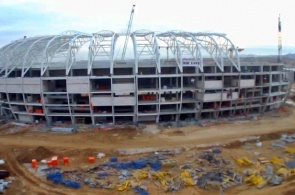 The construction of the stadium