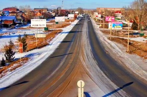 Intersection of Okruzhnaya and Eideman. Kansk webcams online