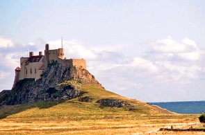 Lindisfarne Castle. Webcams Berwick-upon-Tweed online