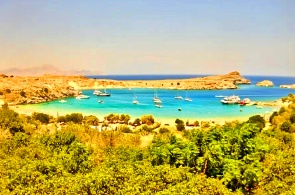 Seaport. Lindos webcams online