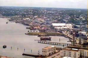The Western side of the port of Montevideo