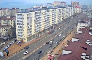 View of Lenin Avenue. Webcams Novorossiysk