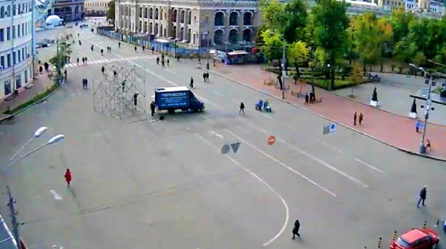 Kontraktova square. Webcam of Kyiv online